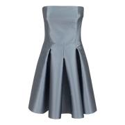 Alberta Ferretti Grå Klänning Aw24 Dammode Gray, Dam