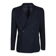 Lardini Blå Dubbelknäppt Blazer Blue, Herr