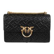 Pinko Svart Cross Body Love Väska Black, Dam