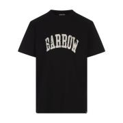 Barrow Svart Crew Neck T-shirt med Logo Black, Herr