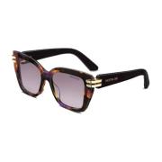 Dior Brun Gradient Solglasögon Havana Ram Multicolor, Unisex