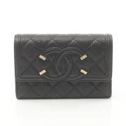 Chanel Vintage Pre-owned Laeder plnbcker Black, Dam