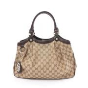 Gucci Vintage Pre-owned Canvas handvskor Beige, Dam