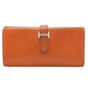 Hermès Vintage Pre-owned Laeder plnbcker Orange, Dam