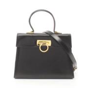 Salvatore Ferragamo Pre-owned Pre-owned Laeder handvskor Black, Dam