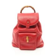 Gucci Vintage Pre-owned Laeder axelremsvskor Red, Dam