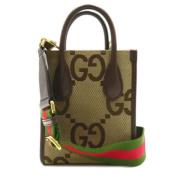 Gucci Vintage Pre-owned Canvas axelremsvskor Beige, Dam