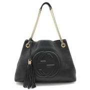 Gucci Vintage Pre-owned Laeder gucci-vskor Black, Dam