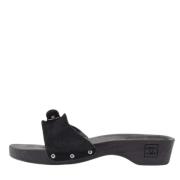 Chanel Vintage Pre-owned Mocka sandaler Black, Dam