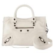 Balenciaga Laeder handvskor White, Dam