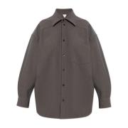 Bottega Veneta Oversize skjorta Gray, Dam