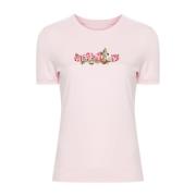 Givenchy Rosa Ros-tryckt Jersey Top Pink, Dam