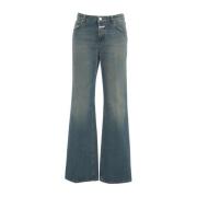 Closed Förstörda Wide Leg Jeans Gillan Blue, Dam