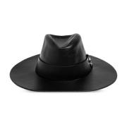 Alexander McQueen Läderhatt Black, Herr