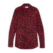 Alexander McQueen Skjorta med djurmotiv Red, Herr