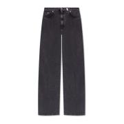 Alexander McQueen Löst sittande jeans Gray, Dam