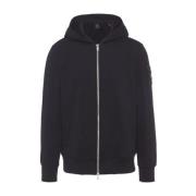 Moose Knuckles Zip Up Sweatshirts Black, Herr