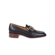 Tod's Klassiska Läder Loafer Skor Black, Dam