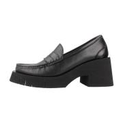 Paloma Barceló Läder Moccasin Loafers Black, Dam