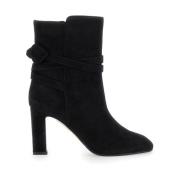 Aquazzura Svart Bow Tie Bootie Stövlar Black, Dam