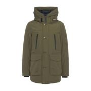 Woolrich Grön Parka Aw24 Handtvätt Green, Herr