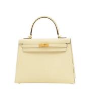 Hermès Vintage Pre-owned Laeder handvskor Beige, Dam