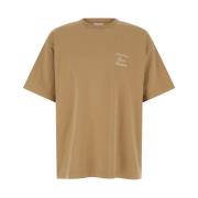 Drole de Monsieur Brun Calligraphy Slogan T-shirt Polo Brown, Herr