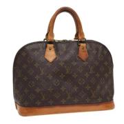 Louis Vuitton Vintage Pre-owned Canvas handvskor Brown, Dam