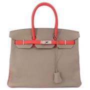 Hermès Vintage Pre-owned Laeder handvskor Gray, Dam