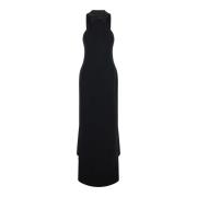 Solace London Svart Ophelia Maxi Klänning Black, Dam