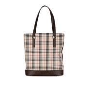 Burberry Vintage Pre-owned Canvas totevskor Beige, Dam