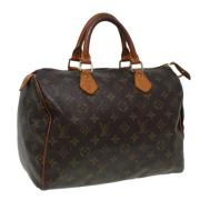 Louis Vuitton Vintage Pre-owned Canvas handvskor Brown, Dam