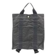 Hermès Vintage Pre-owned Canvas ryggsckar Gray, Dam