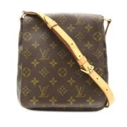 Louis Vuitton Vintage Pre-owned Canvas axelremsvskor Brown, Dam