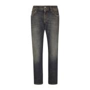 Dolce & Gabbana Essentials Slim-Fit Jeans Gray, Herr