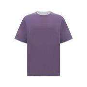 Brunello Cucinelli Amethyst Lila Bomull T-shirt Purple, Herr