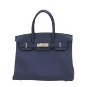 Hermès Vintage Pre-owned Laeder handvskor Blue, Dam