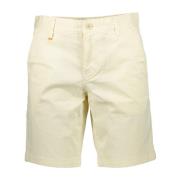 Hugo Boss Beige Bermuda Shorts Slim Fit Cotton Beige, Herr