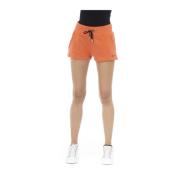 Just Cavalli Strandkläder Shorts - Felpa Elastisk Midja Orange, Dam