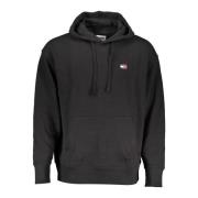 Tommy Hilfiger Svart Sweatshirt med Logotyp Black, Herr