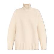 Jil Sander Oversize polotröja Beige, Dam