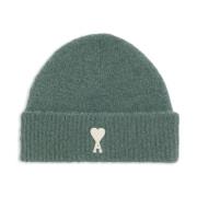 Ami Paris Broderad logostickad mössa Green, Herr