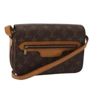 Louis Vuitton Vintage Pre-owned Canvas axelremsvskor Brown, Dam