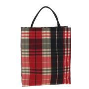 Burberry Vintage Pre-owned Canvas handvskor Red, Dam