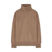 A.p.c. Sybille Logo Jersey Sweater Brown, Herr