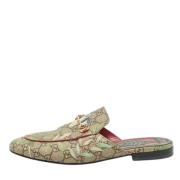 Gucci Vintage Pre-owned Belagd canvas sandaler Multicolor, Dam