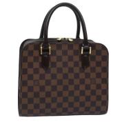 Louis Vuitton Vintage Pre-owned Canvas handvskor Brown, Dam