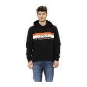 Automobili Lamborghini Hoodie med Fronttryck och Logoinlägg Black, Her...