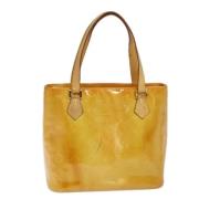 Louis Vuitton Vintage Pre-owned Laeder totevskor Beige, Dam