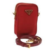 Prada Vintage Pre-owned Nylon necessrer Red, Dam